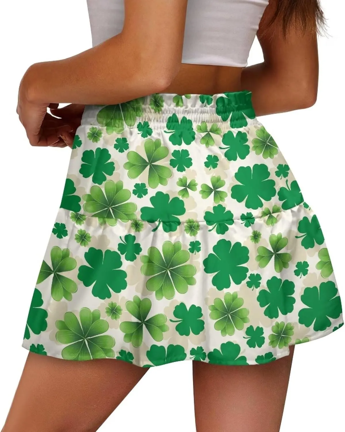 Pleated Skirts for Women Layered Pleated Skater Skirt for Women
