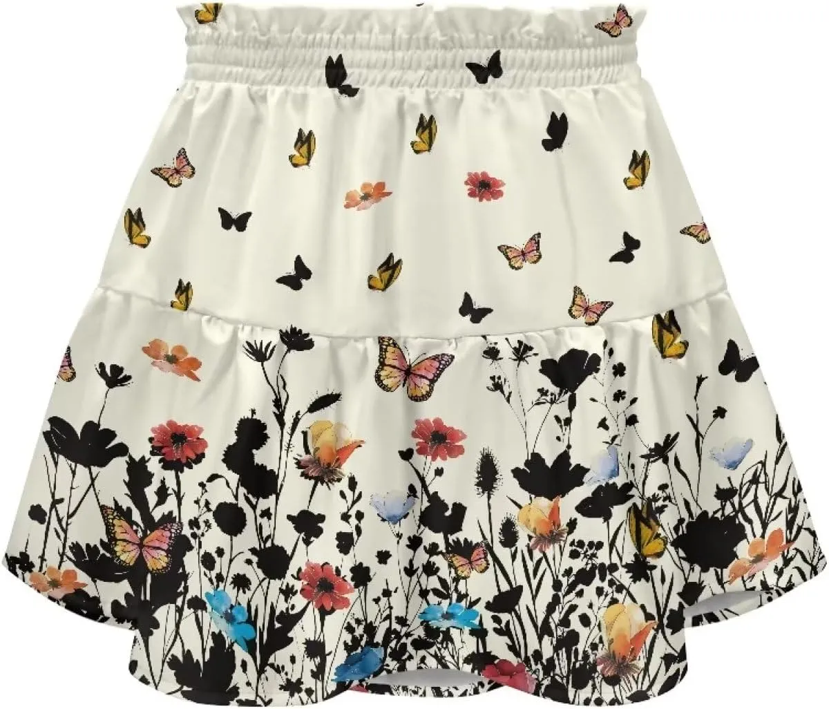 Pleated Skirts for Women Layered Pleated Skater Skirt for Women