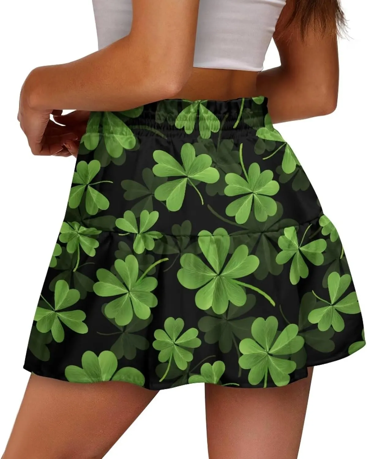 Pleated Skirts for Women Layered Pleated Skater Skirt for Women