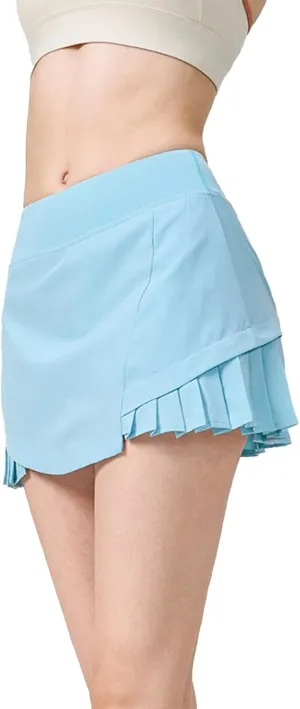 Pleated Tennis Skirts for Women, Pleated Athletic Skirts with Pocket Lightweight High Waisted Golf Skirt