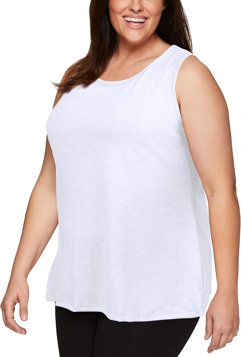 Plus Size Tank Tops for Women Summer Sleeveless Workout Tank Tops Scoop Necklines T-Shirts Casual Loose