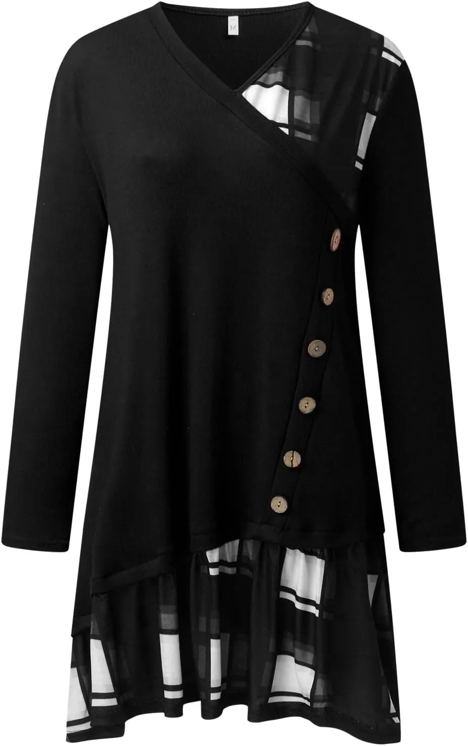 Preppy Shift Dresses for Women 2025 Casual Long Sleeve V Neck Graduation Dress Vacation Girls Night Out Outfits for Women