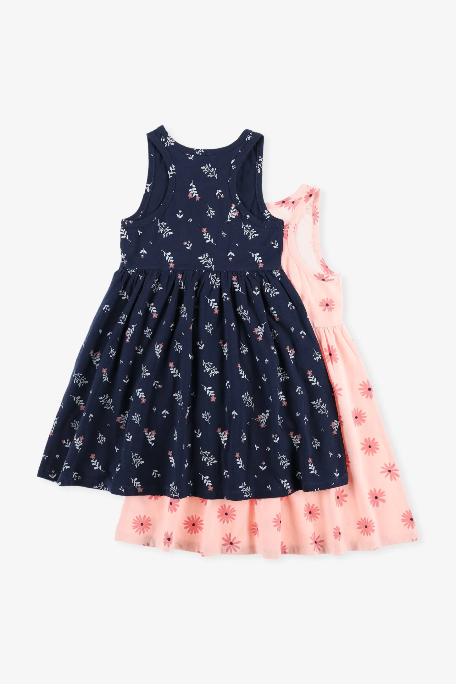 Prix pop, Lot de 2 robes à volants en coton - Enfant fille
