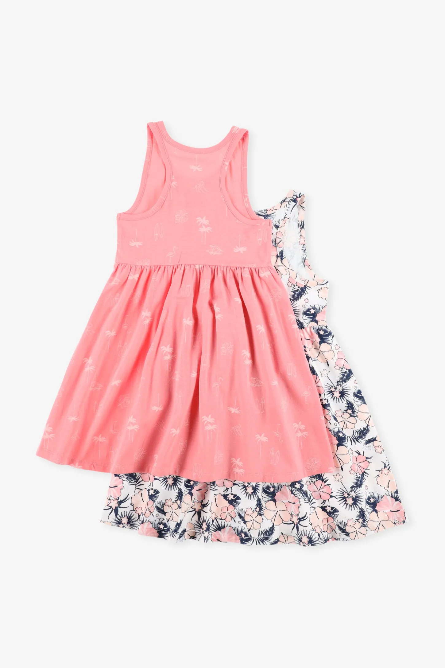 Prix pop, Lot de 2 robes à volants en coton - Enfant fille