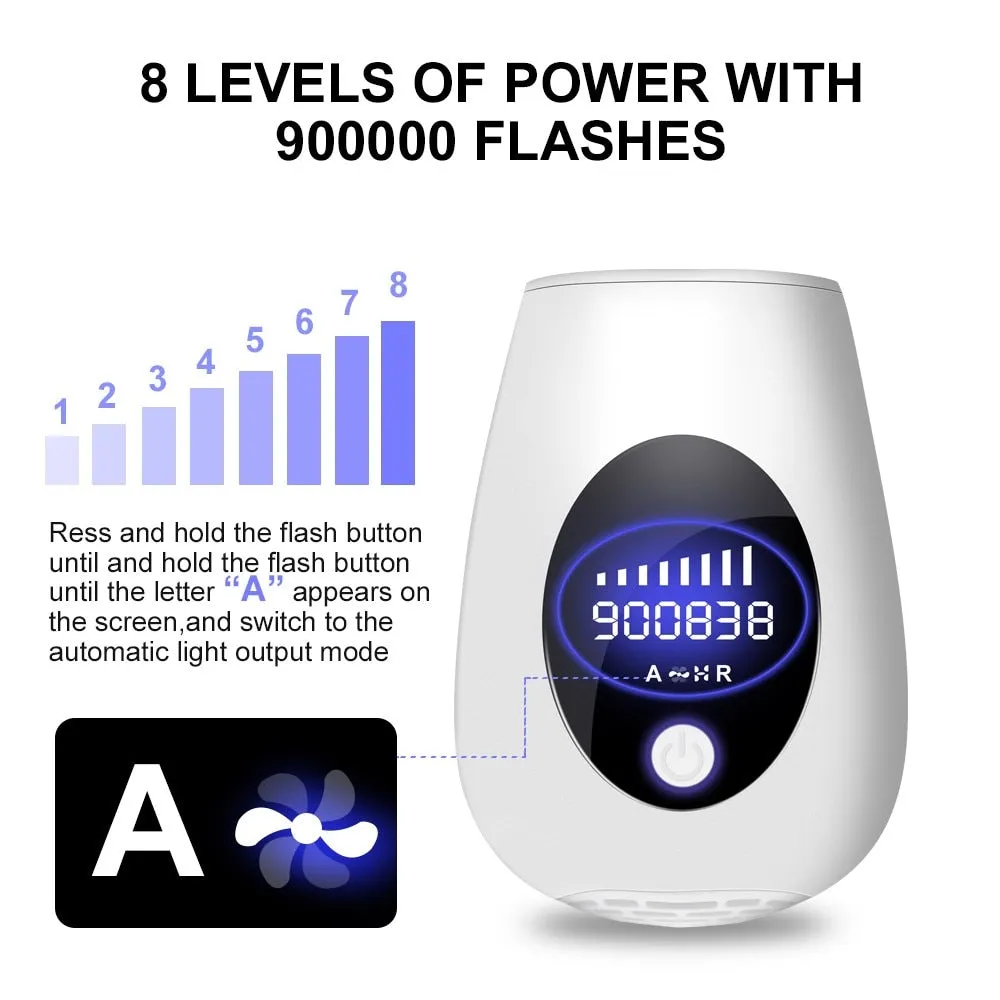Professional Permanent Laser Hair Removal, Epilator Flash LCD Display, IPL Laser Hair Removal Machine