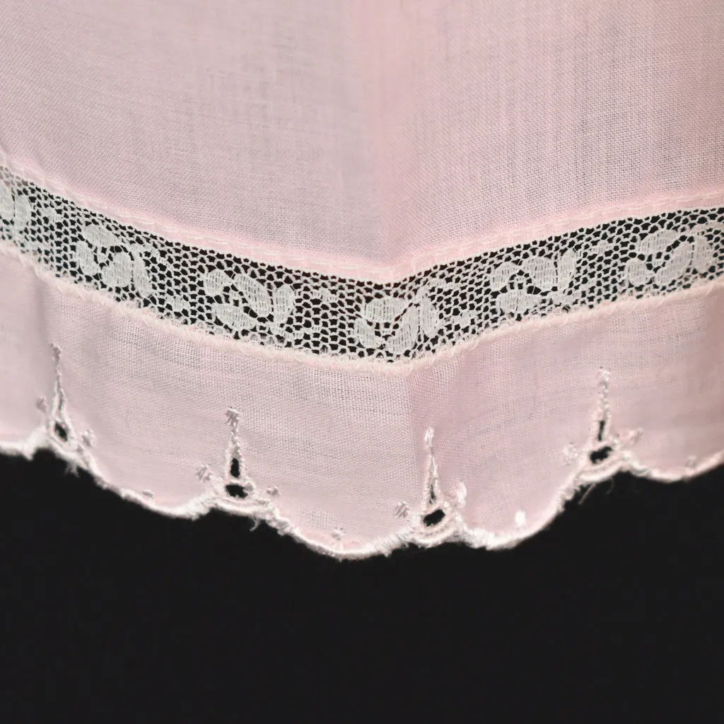 Radcliff Vintage 1960s Pink Lace & Eyelet Gown