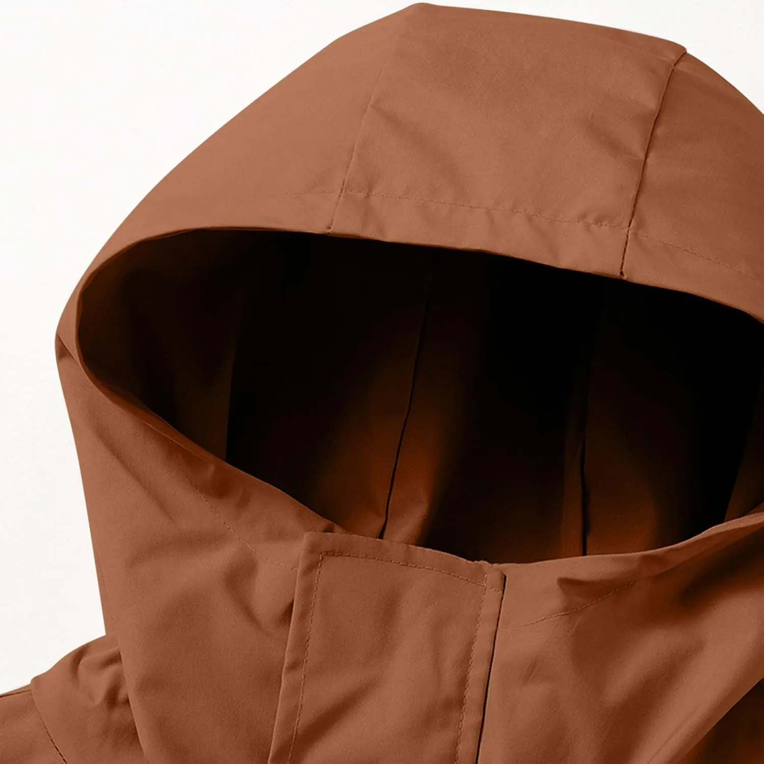 Rain Jacket Men Women Lightweight Packable Hooded Rain Coat Waterproof Windbreaker Active Outdoor Hiking Trench Coats