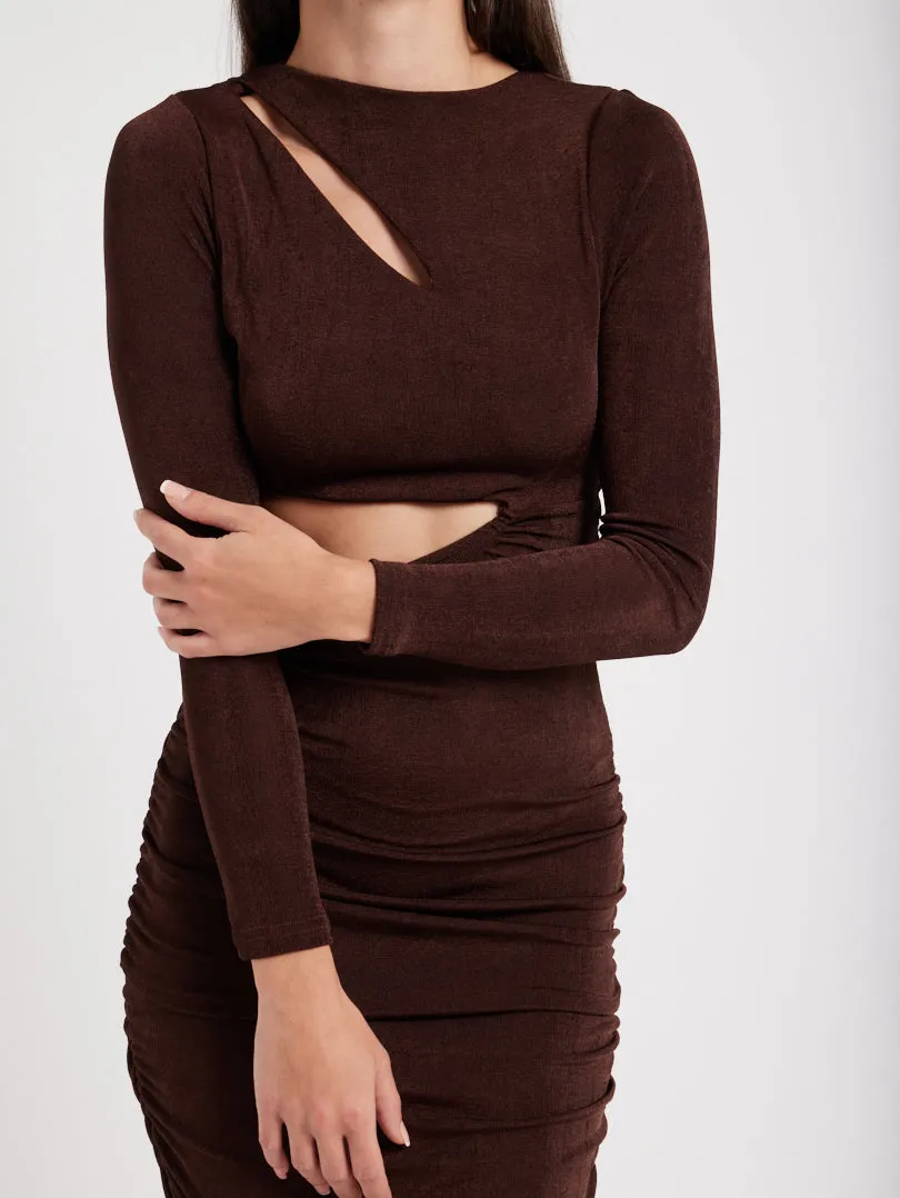 Robe longue moulante
