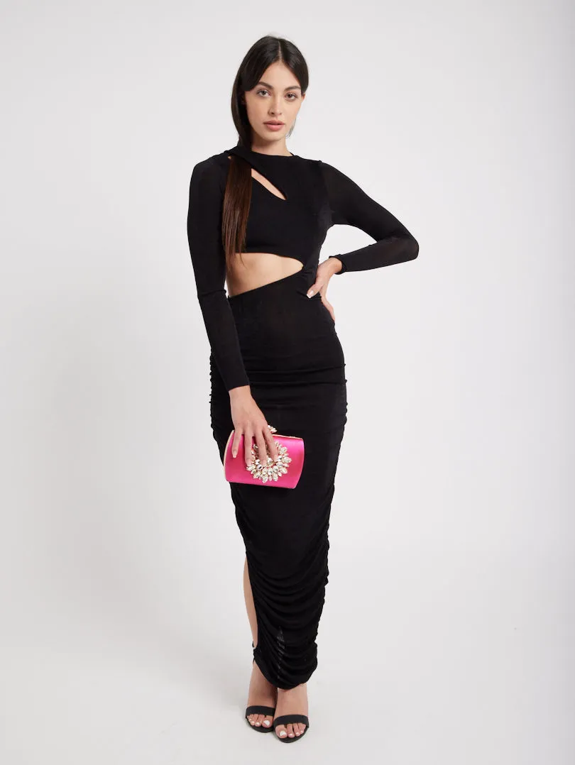 Robe longue moulante