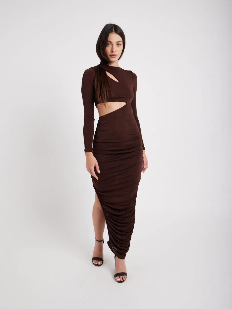 Robe longue moulante