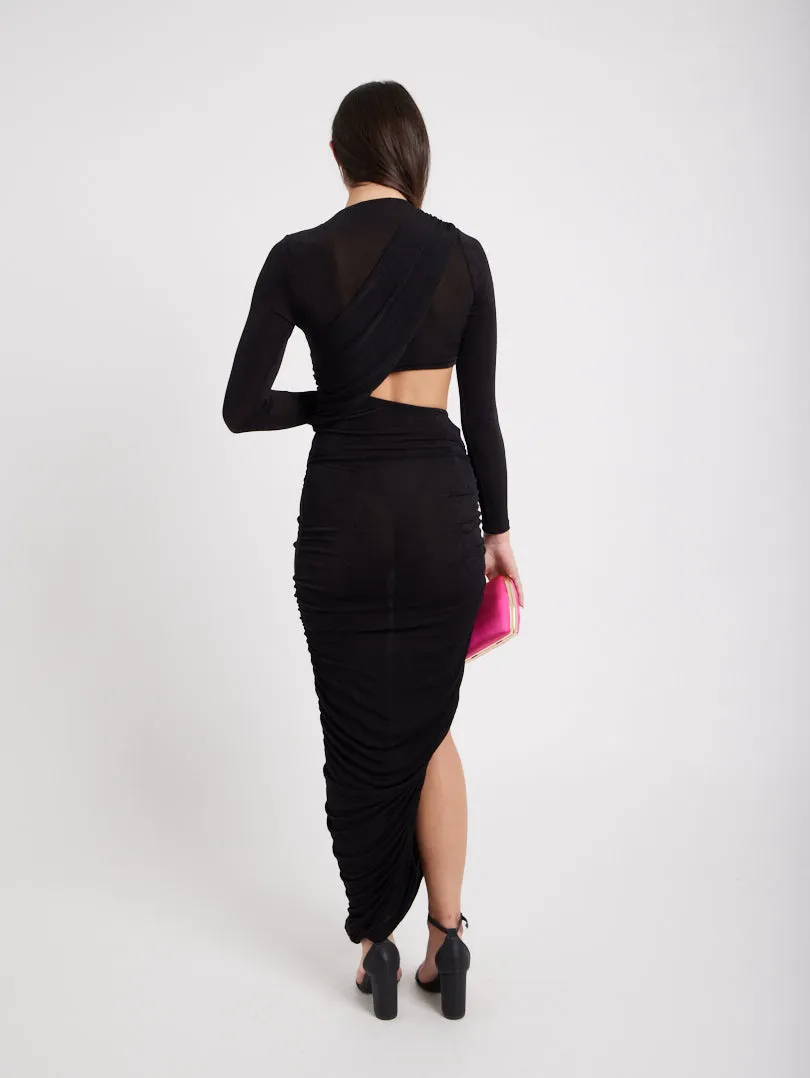 Robe longue moulante