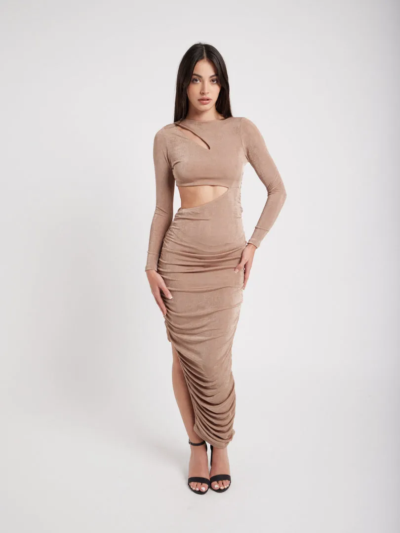 Robe longue moulante