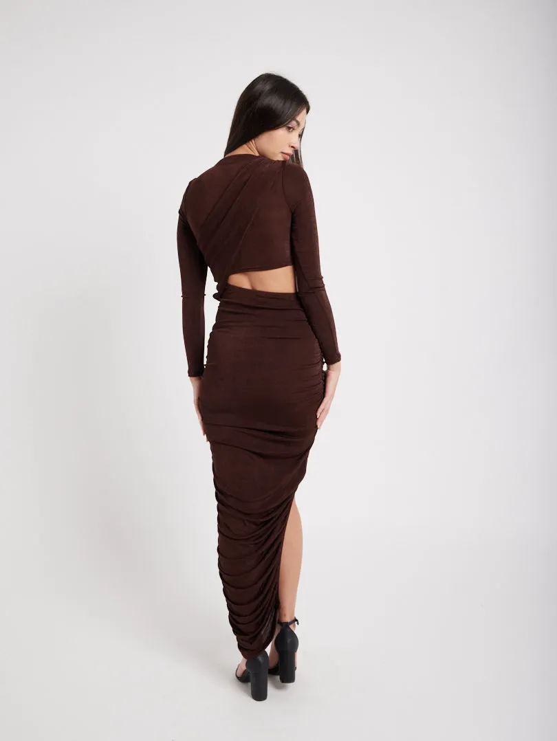 Robe longue moulante