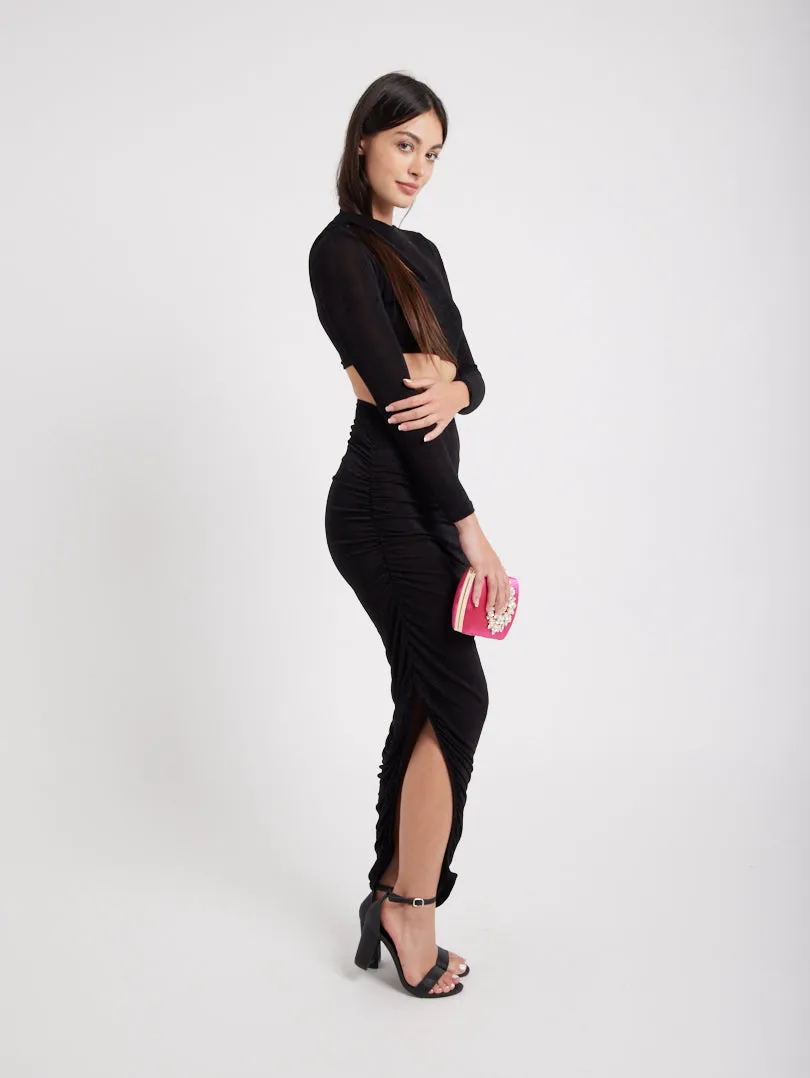 Robe longue moulante