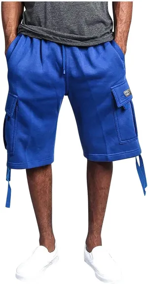 RTRDE Men's Cargo Shorts Elastic Waist Drawstring Relaxed Fit Summer Casual Cotton Work Shorts, S-3XL