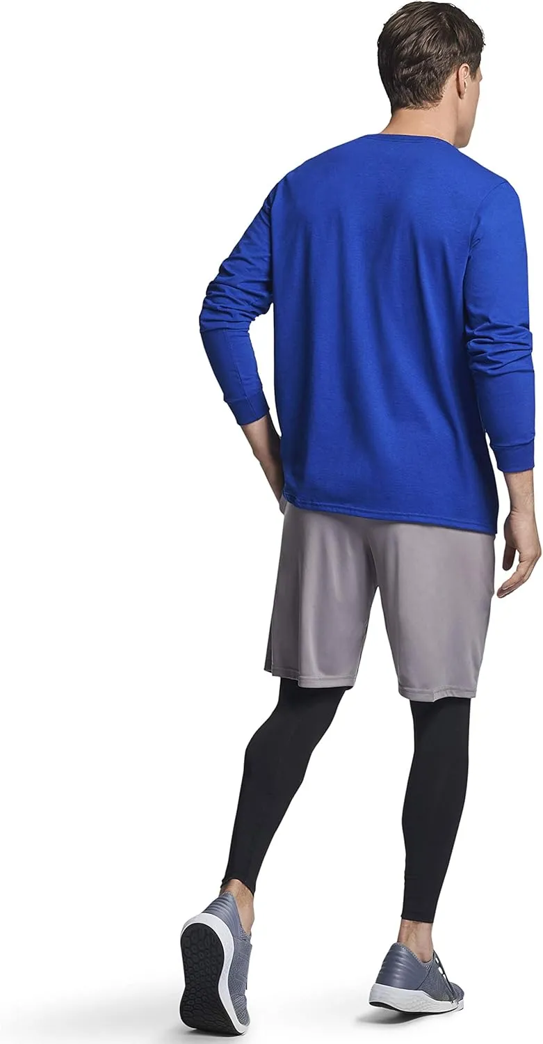 Russell Athletic Men's Dri-Power Long Sleeve Tees, Moisture Wicking, Odor Protection, UPF 30 