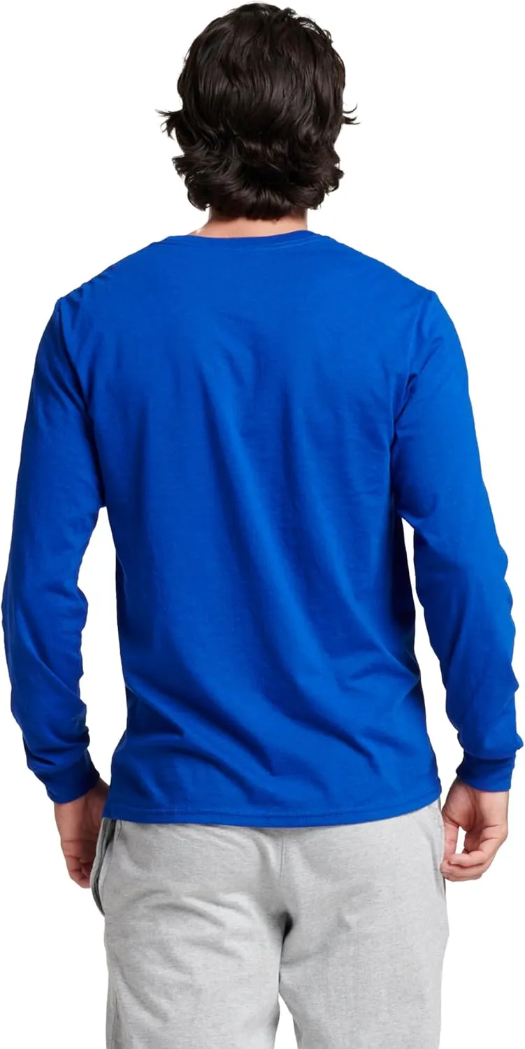 Russell Athletic Men's Dri-Power Long Sleeve Tees, Moisture Wicking, Odor Protection, UPF 30 