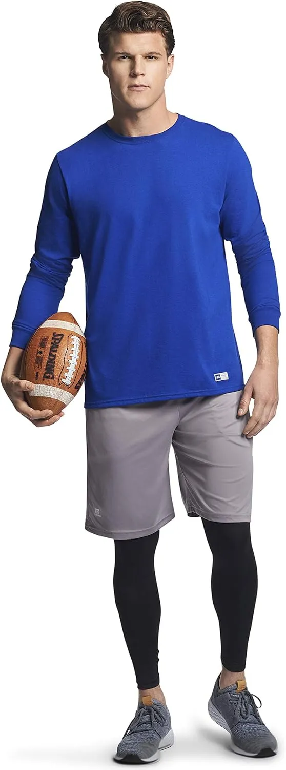 Russell Athletic Men's Dri-Power Long Sleeve Tees, Moisture Wicking, Odor Protection, UPF 30 