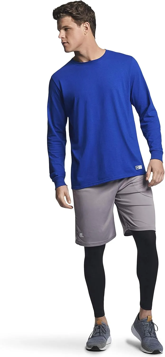Russell Athletic Men's Dri-Power Long Sleeve Tees, Moisture Wicking, Odor Protection, UPF 30 