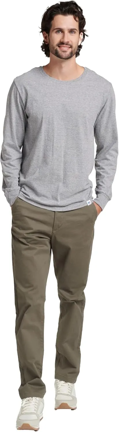 Russell Athletic Men's Dri-Power Long Sleeve Tees, Moisture Wicking, Odor Protection, UPF 30 
