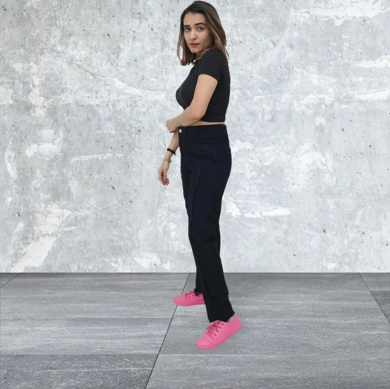 SHCREATIONYAM Denim Full Length High Waisted Jeans for Women's and Ladies