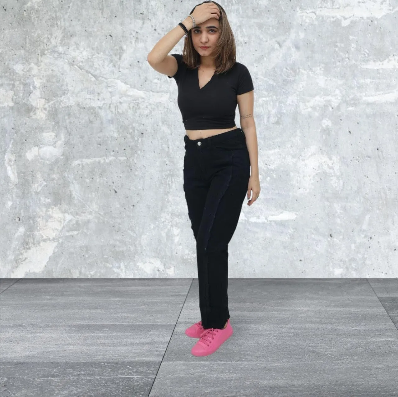 SHCREATIONYAM Denim Full Length High Waisted Jeans for Women's and Ladies