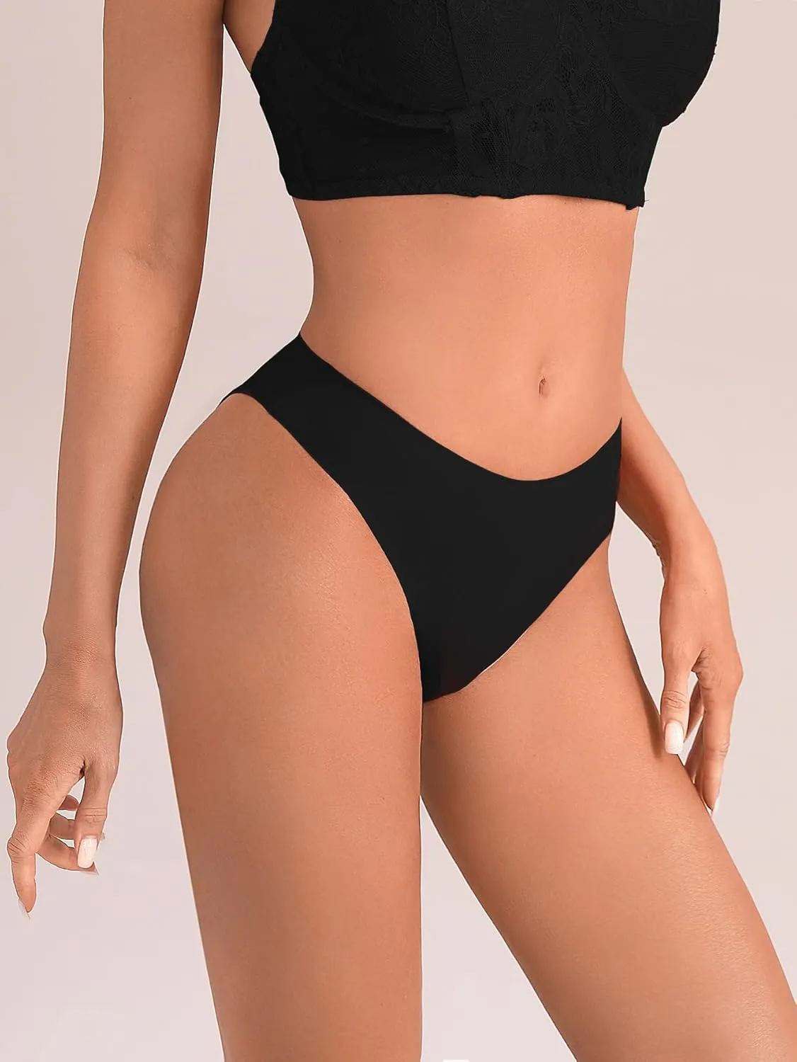 SHENHE Women's Floral Lace Seamless Bow Cut Out Lingerie Underwear Brief Panties