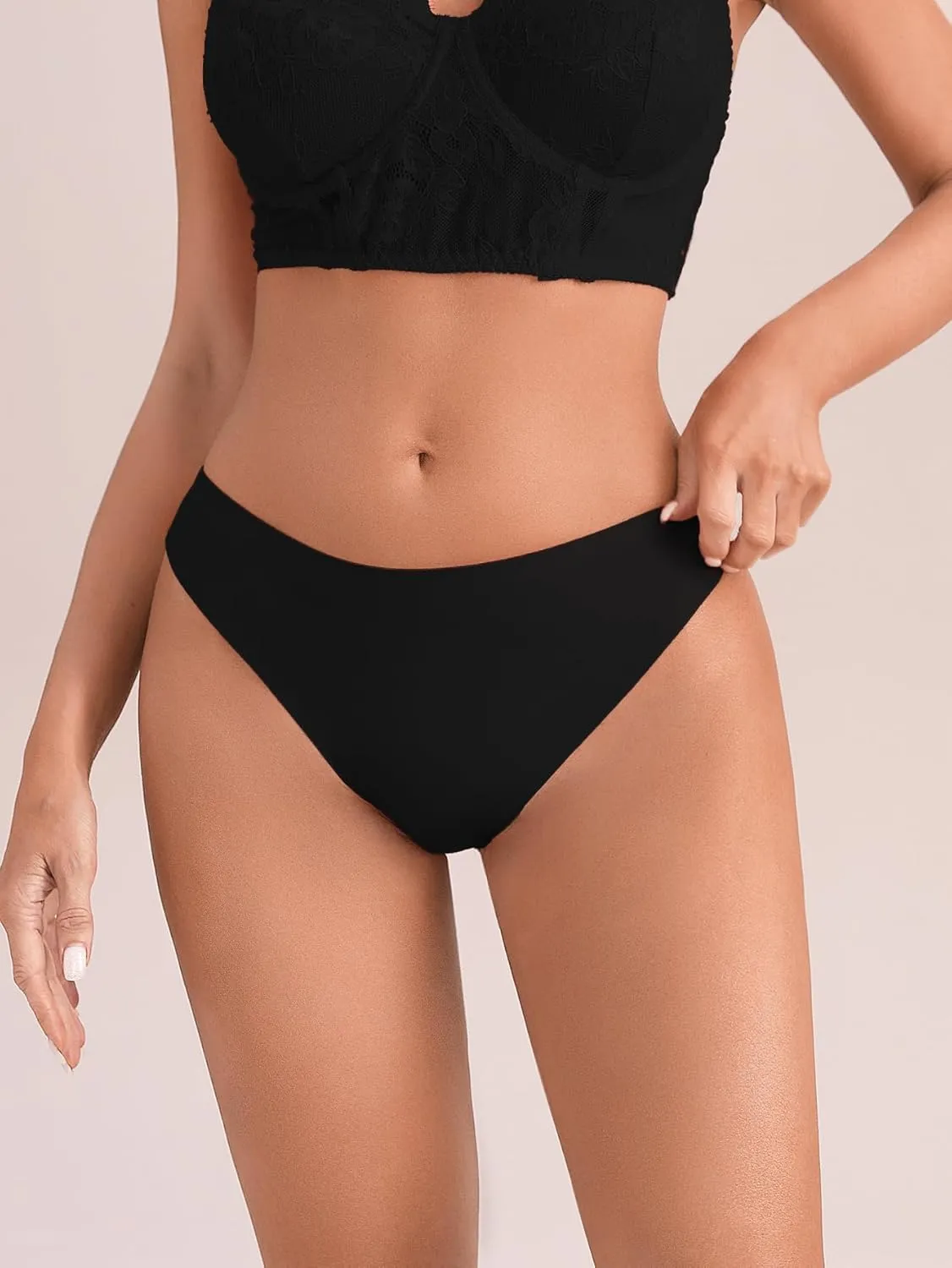 SHENHE Women's Floral Lace Seamless Bow Cut Out Lingerie Underwear Brief Panties