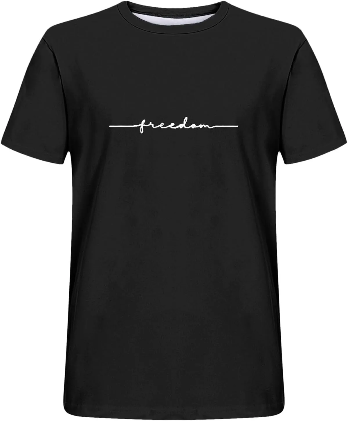 Shirts for Men 2024 Fashion Short Sleeve Crewneck Shirt Causal Graphic Tee Shirts Summer Beach Gym Workout Tee Tops