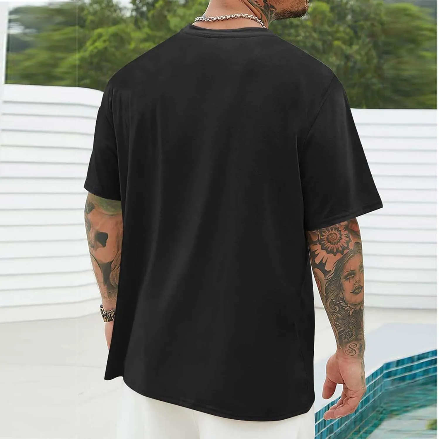Shirts for Men 2024 Fashion Short Sleeve Crewneck Shirt Causal Graphic Tee Shirts Summer Beach Gym Workout Tee Tops