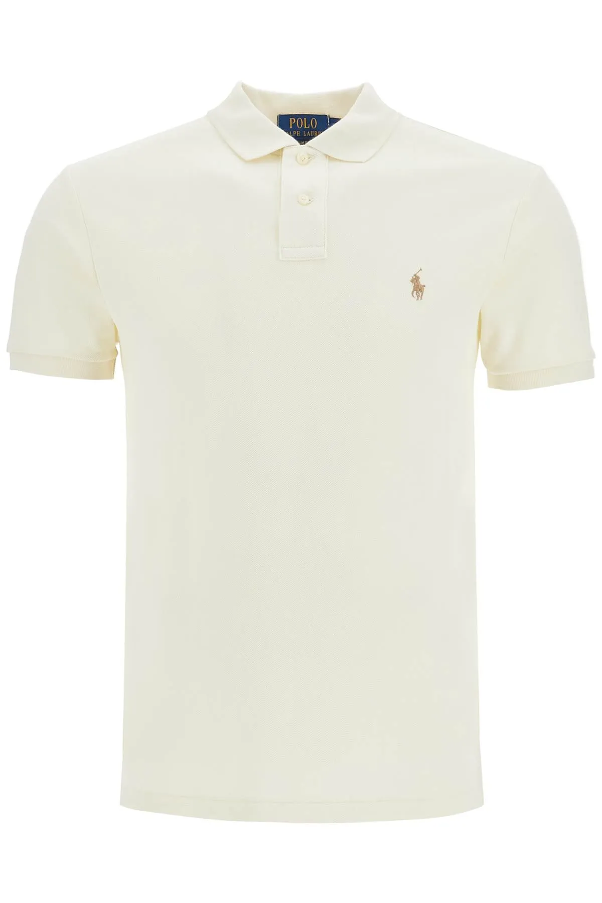 short-sleeved polo shirt 710536856417 PARCHMENT CREAM/C8634