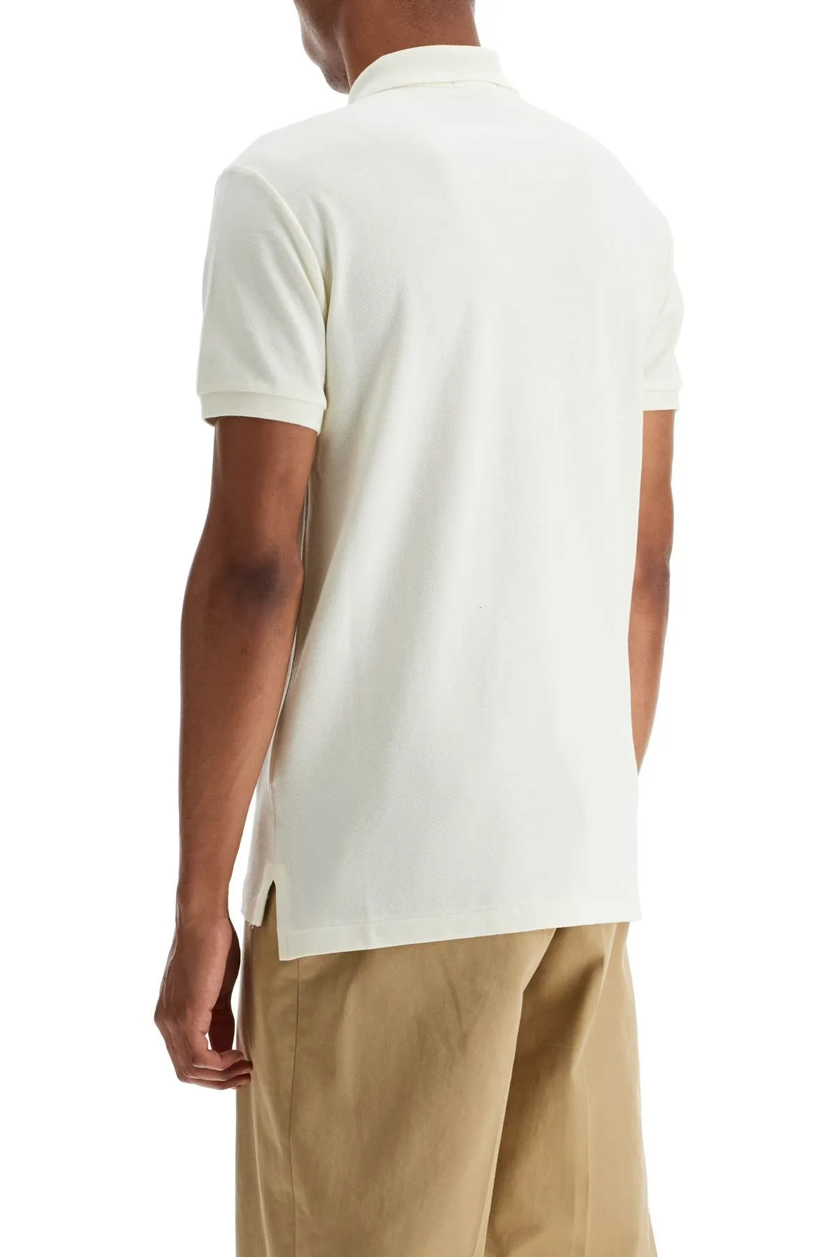 short-sleeved polo shirt 710536856417 PARCHMENT CREAM/C8634