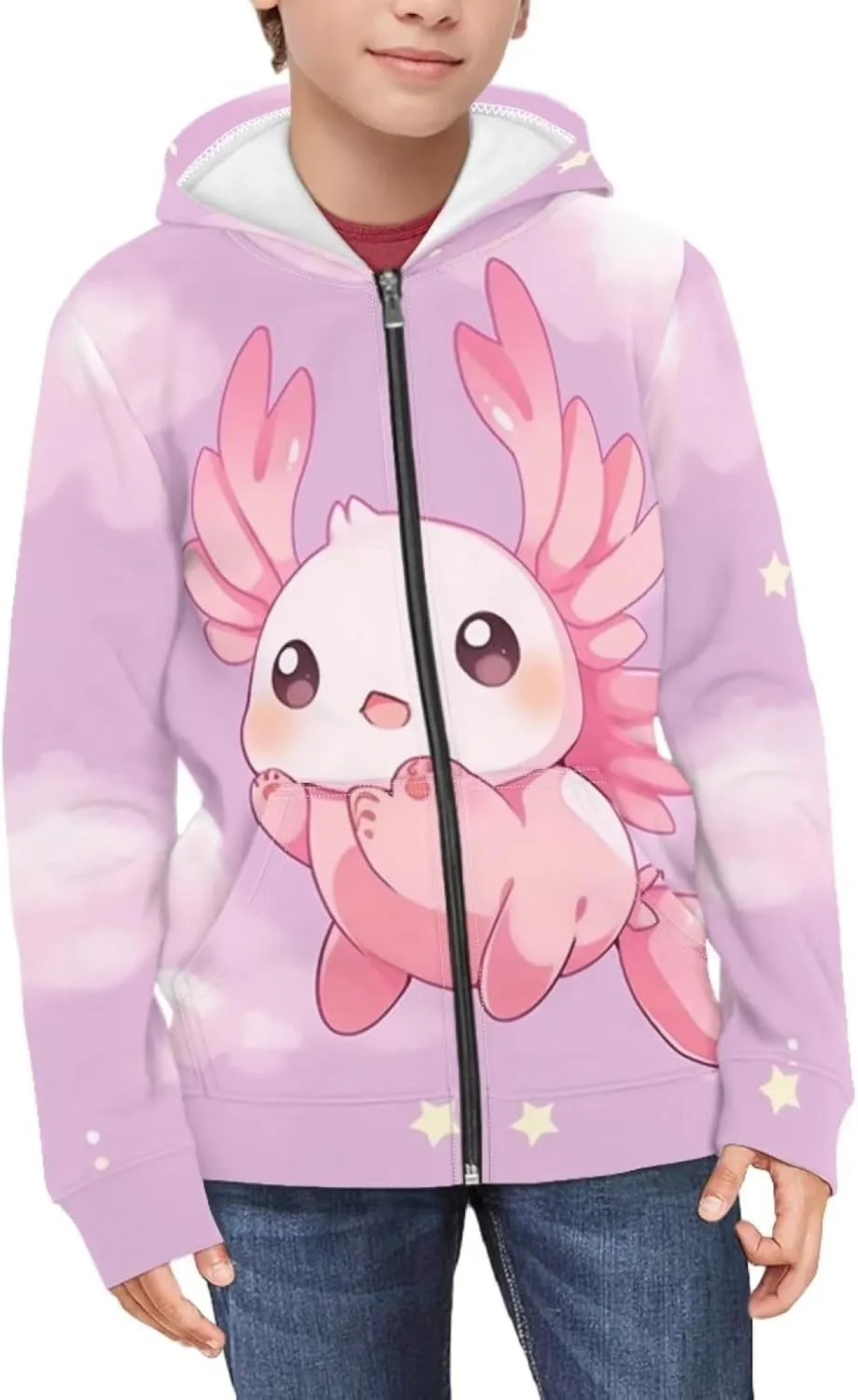 Showudesigns Boys Zip Up Hoodies Long Sleeve Sweatshirts for Girls Front Pocket