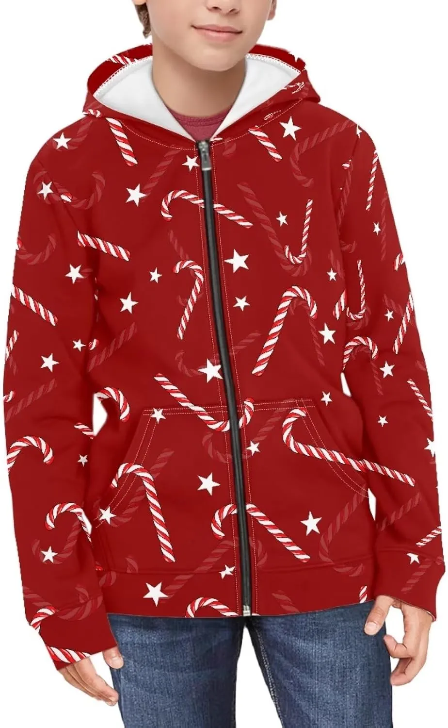 Showudesigns Boys Zip Up Hoodies Long Sleeve Sweatshirts for Girls Front Pocket