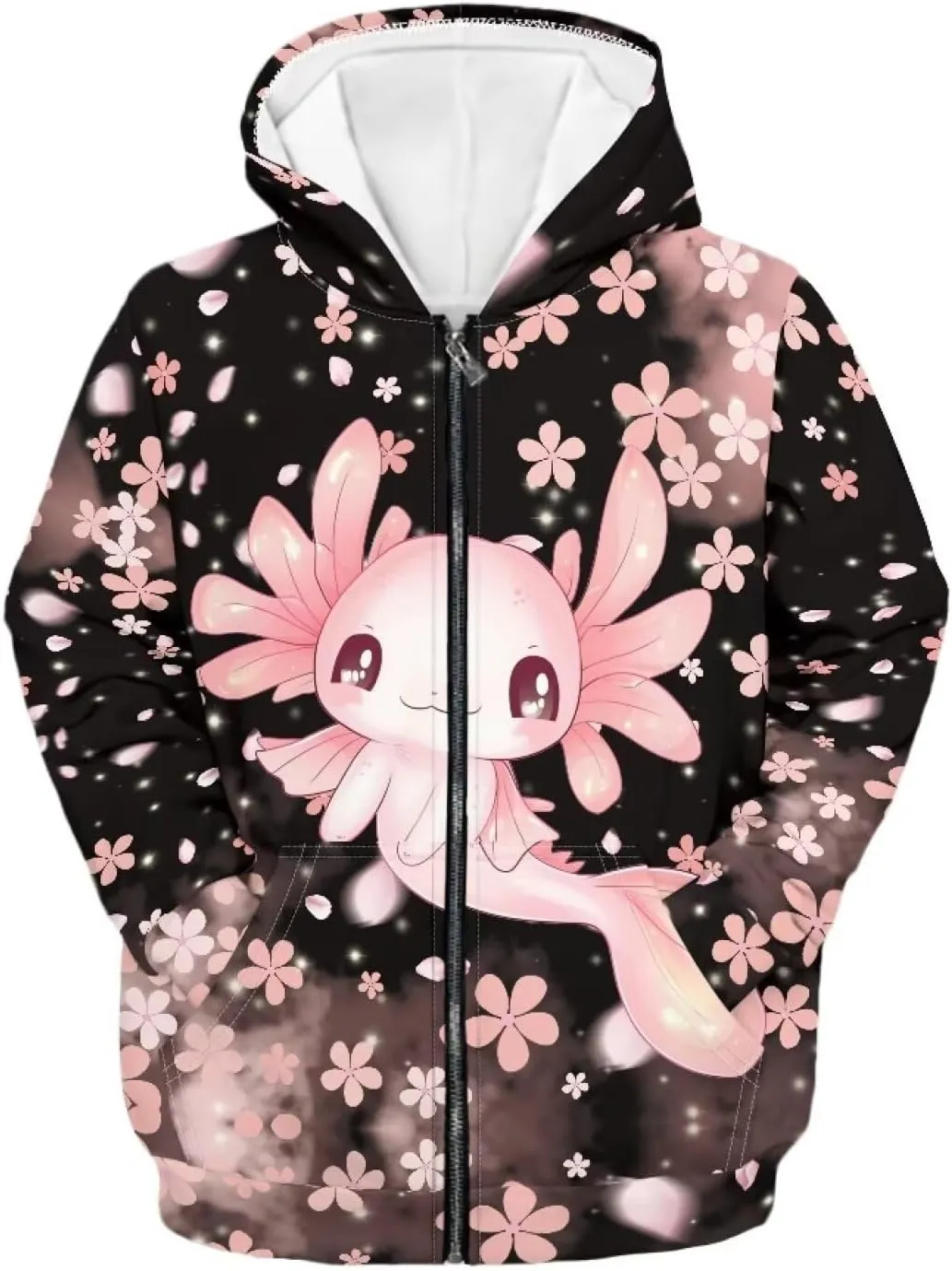 Showudesigns Boys Zip Up Hoodies Long Sleeve Sweatshirts for Girls Front Pocket