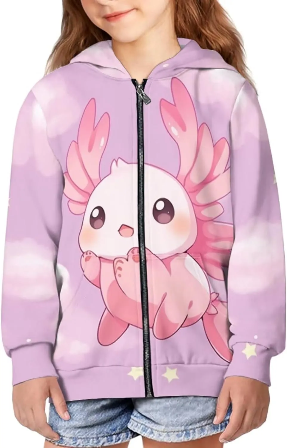 Showudesigns Boys Zip Up Hoodies Long Sleeve Sweatshirts for Girls Front Pocket