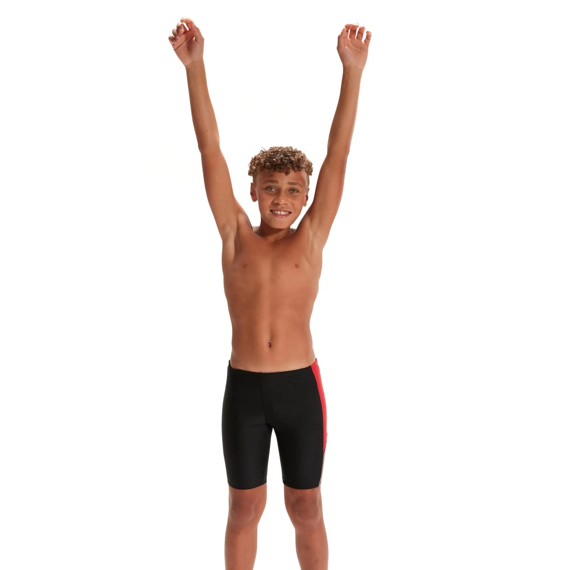 Speedo Boys Dive Splice Jammer JM Aquashorts Black/Red