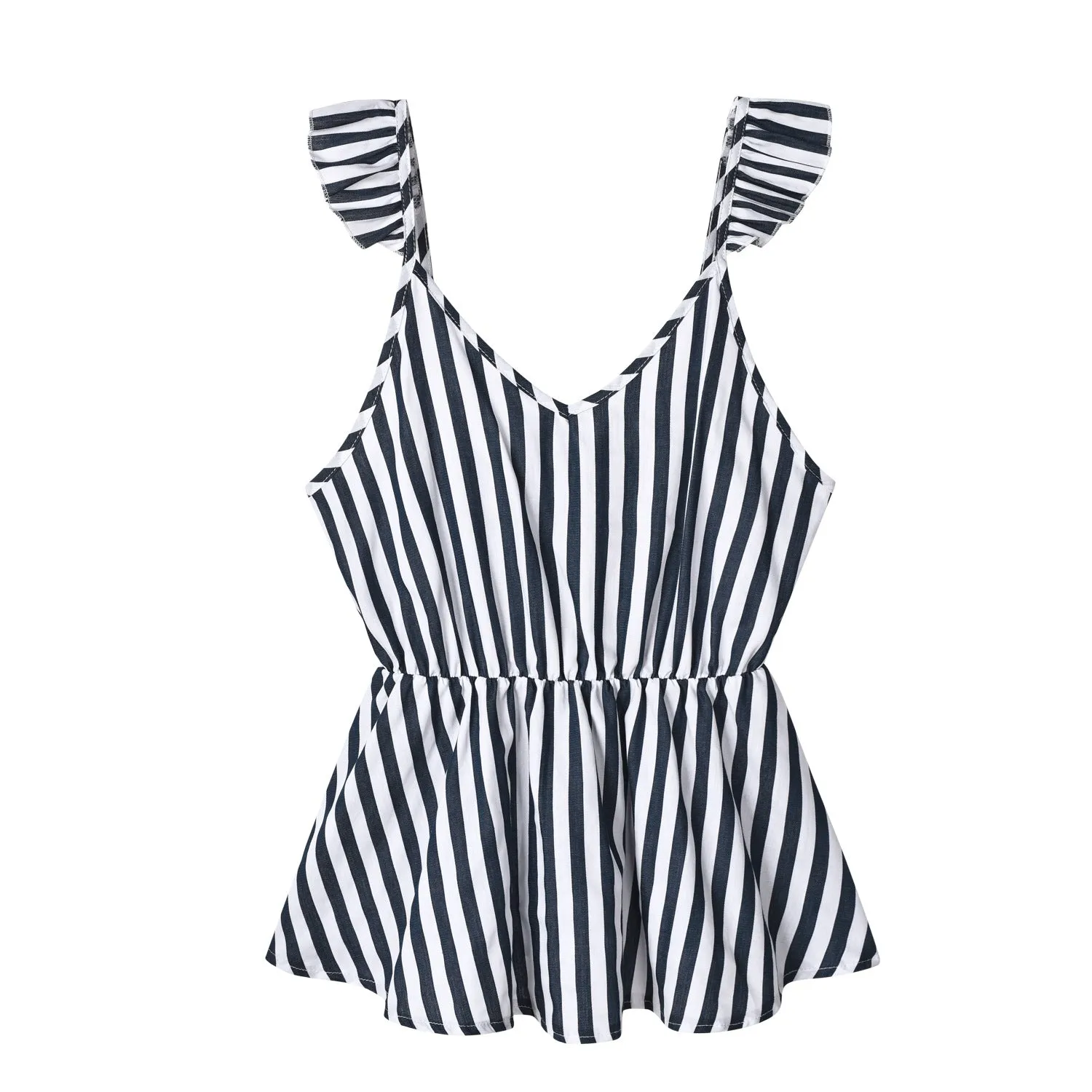 Stripe Splice Short-sleeve Family Matching Sets