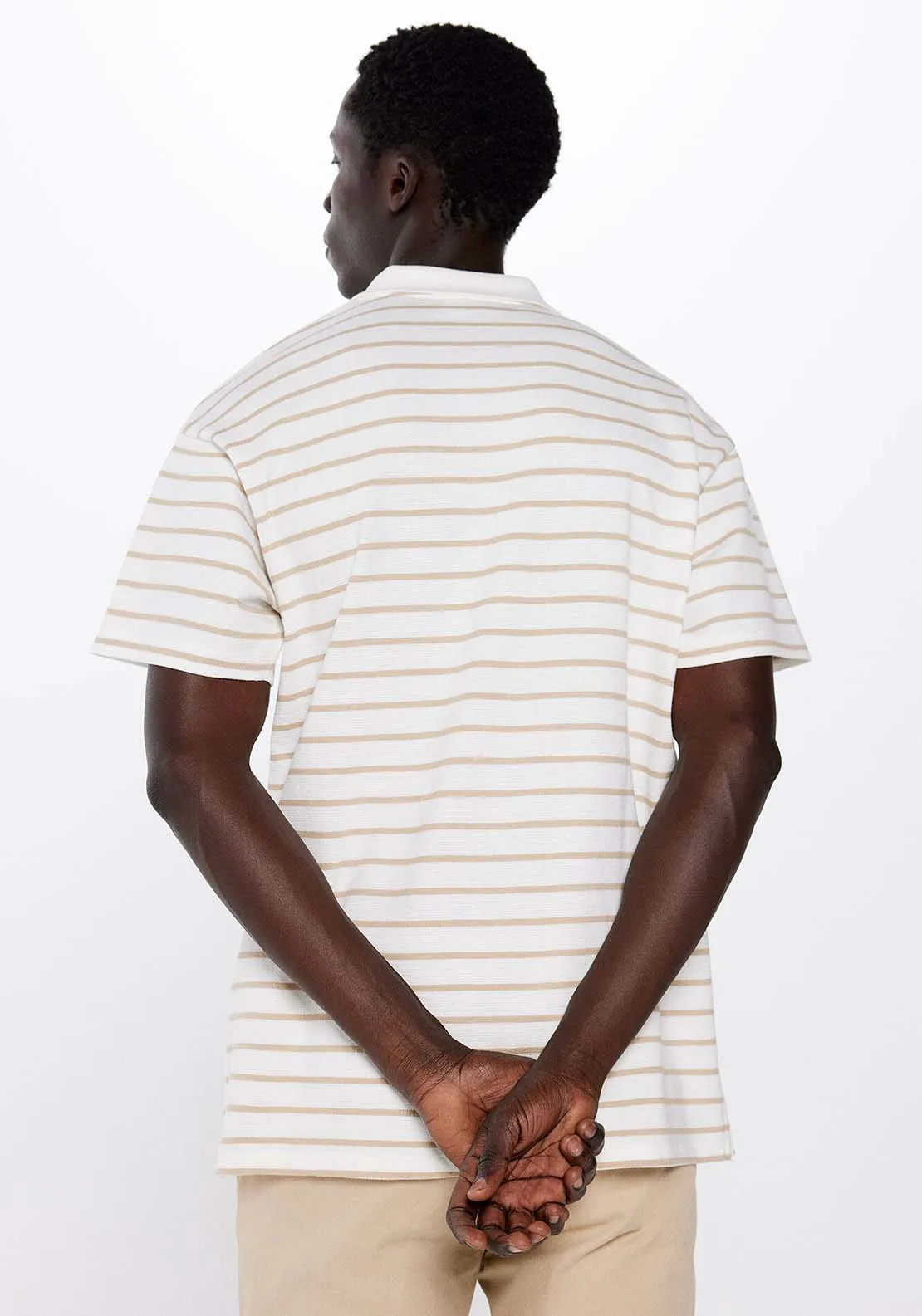 Striped polo shirt