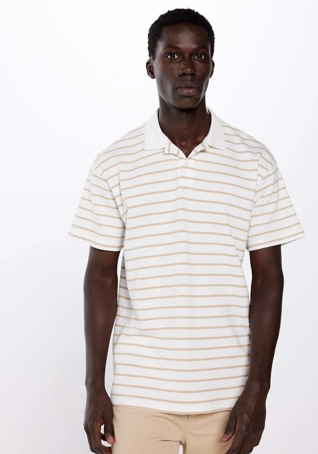 Striped polo shirt