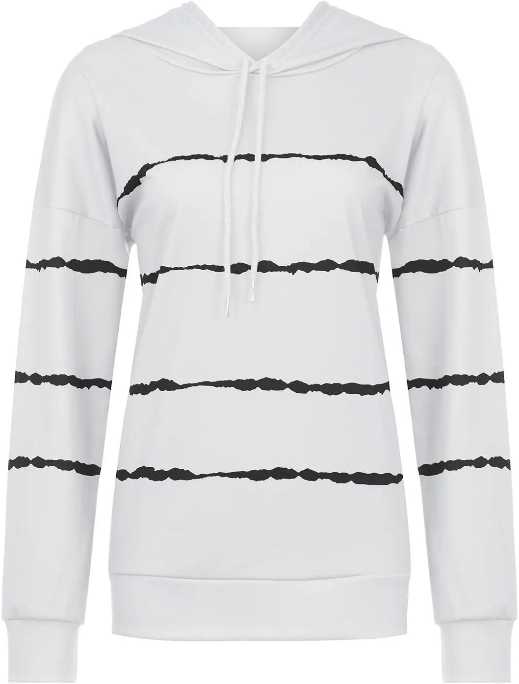 Striped Sweatshirt Women 2024 Long Sleeve Crewneck Pullover Shirts Loose Fit Tunic Tops Comfy Casual Fall Clothes