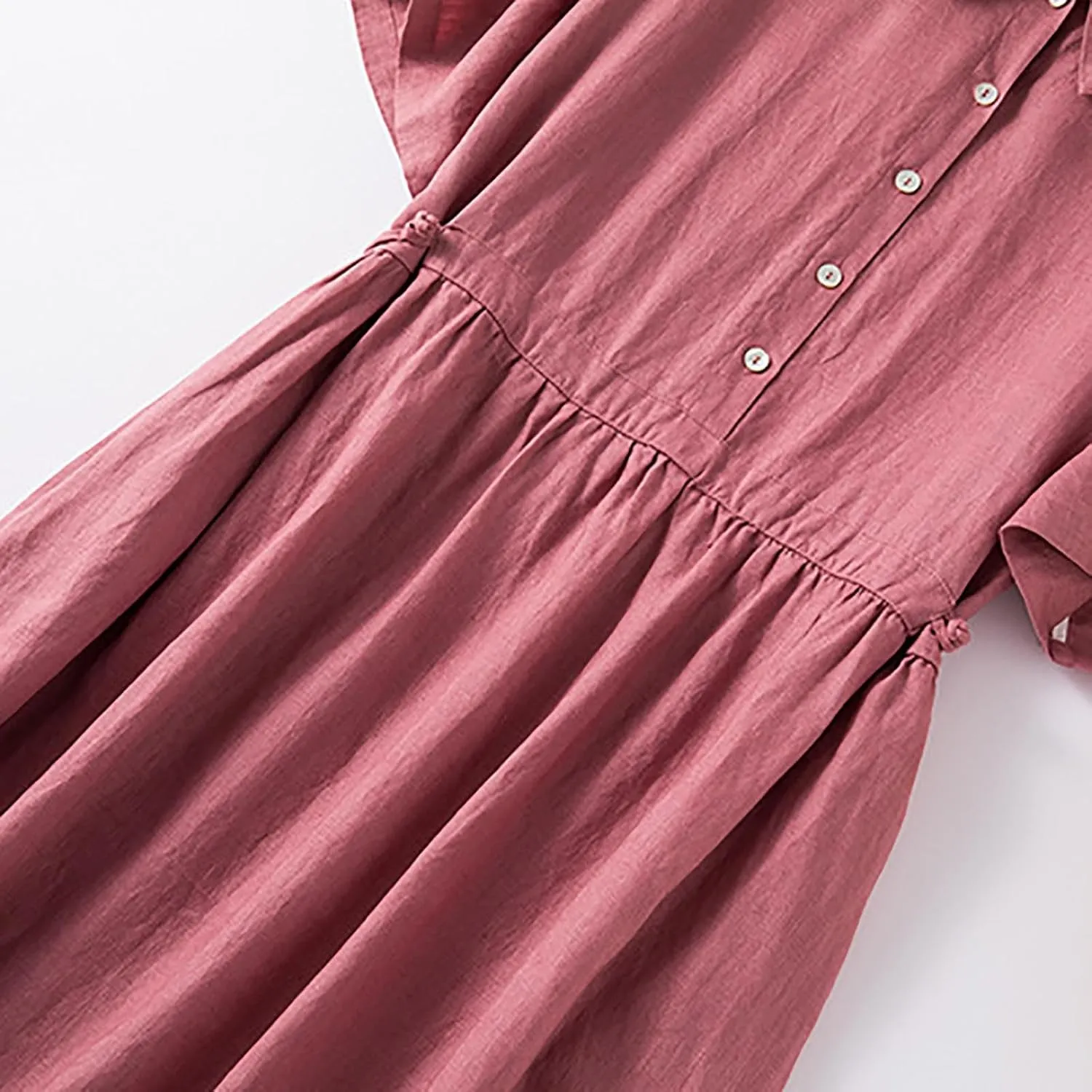Summer Cotton Linen Dresses for Women 2025 Casual Short Sleeve Maxi Dress Spring Plus Size Elegantes Vacation Dress