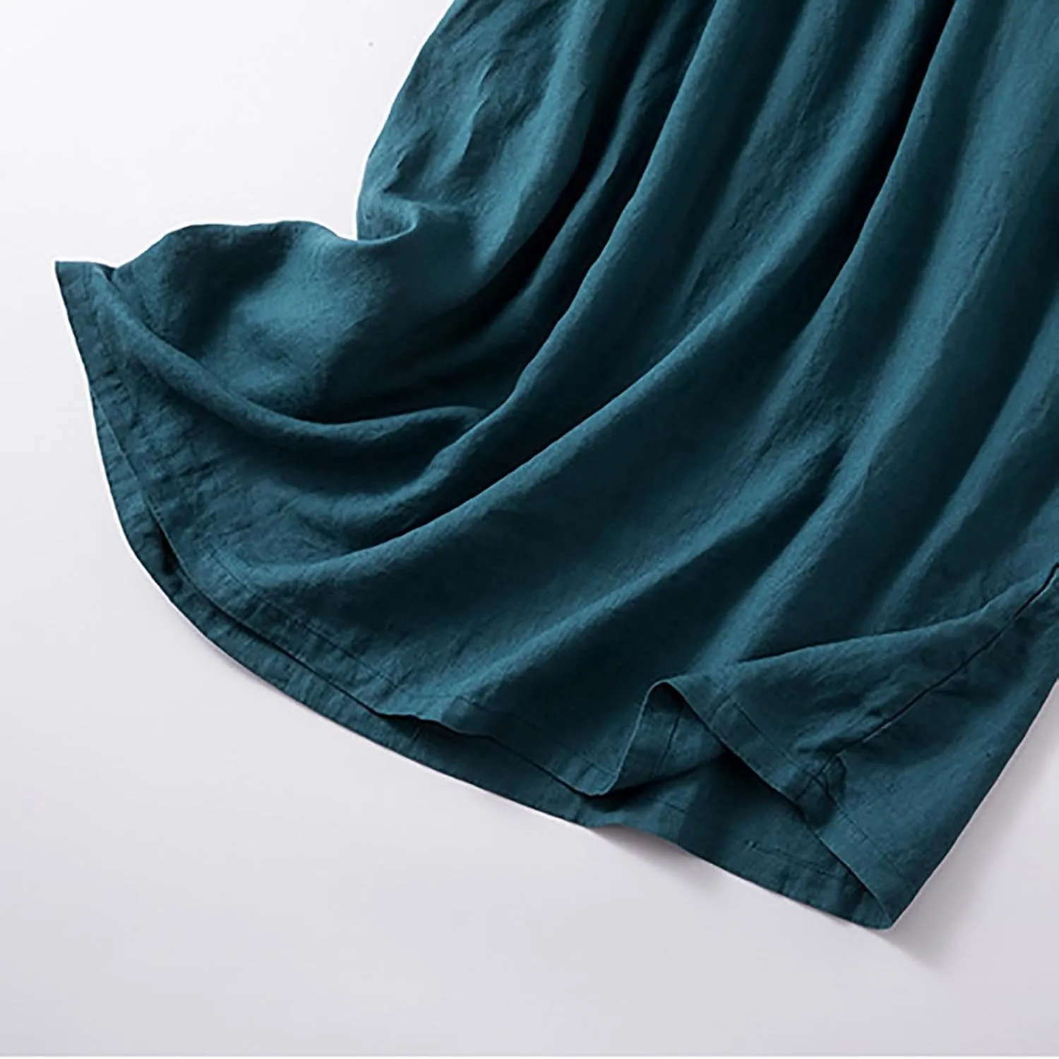 Summer Cotton Linen Dresses for Women 2025 Casual Short Sleeve Maxi Dress Spring Plus Size Elegantes Vacation Dress