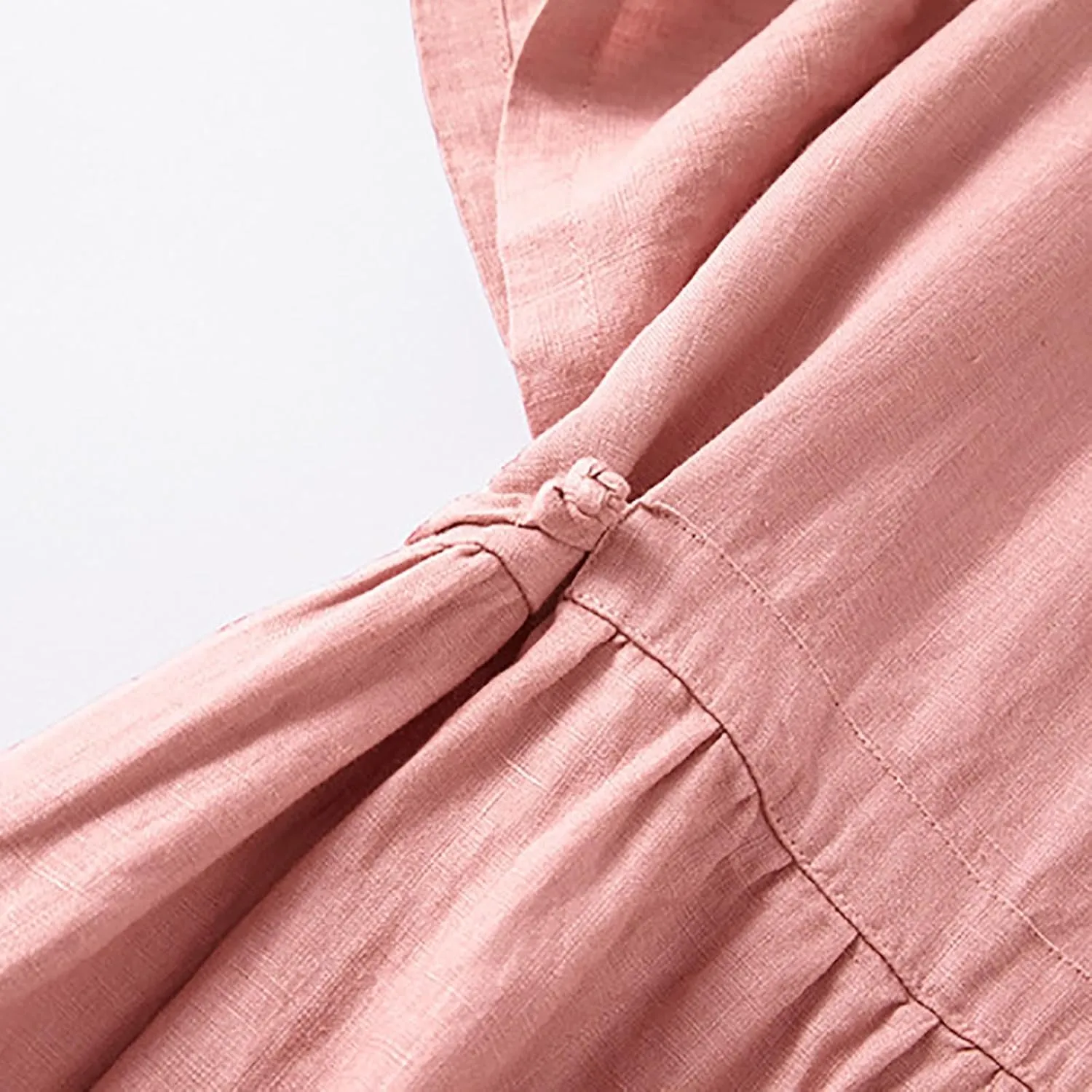 Summer Cotton Linen Dresses for Women 2025 Casual Short Sleeve Maxi Dress Spring Plus Size Elegantes Vacation Dress