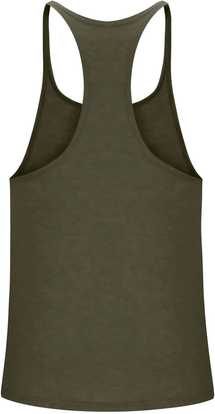 Summer Cotton Tank Tops for Men Plus Size Solid Colour Stretch Sleeveless Shirts Crewneck Dry Athletic Clothing
