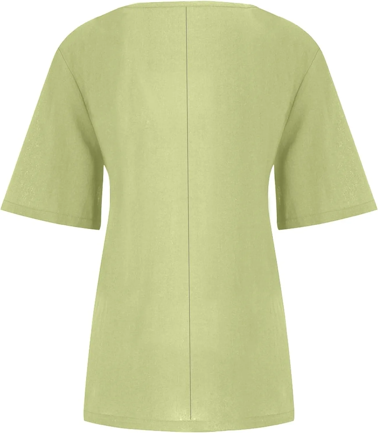 Summer Going Out Tops for Women 2025 Short Sleeve Crewneck Lined Casual Shirts Plus Size Button Down Solid Blouses
