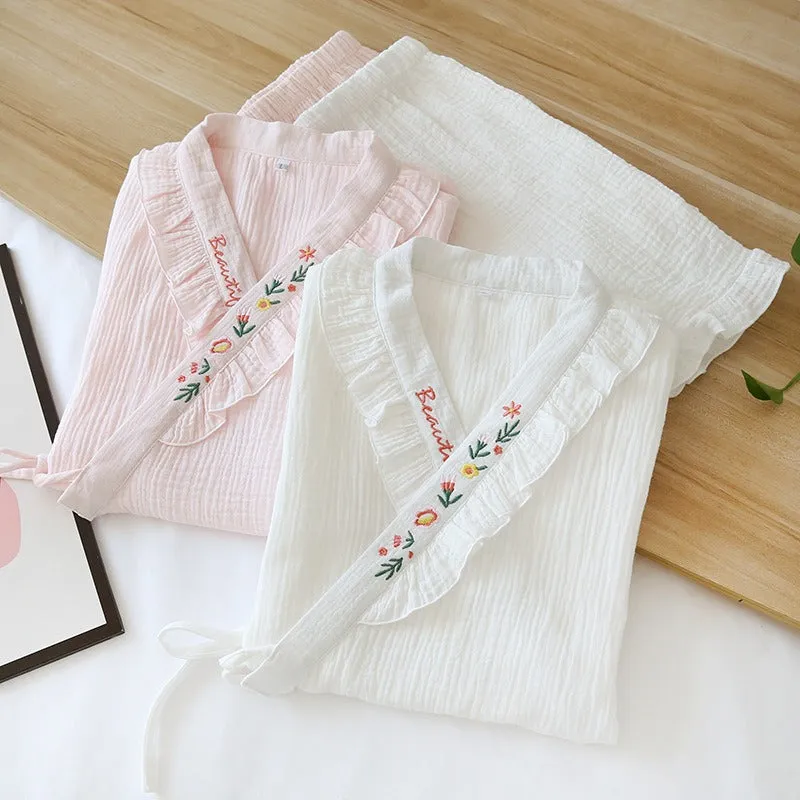 Summer Ladies Pajamas Short-Sleeved