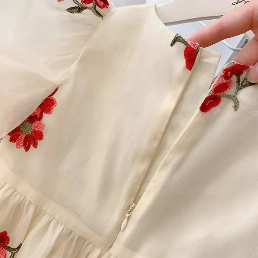 Summer Toddler Kids Princess Dresses Puff Sleeve