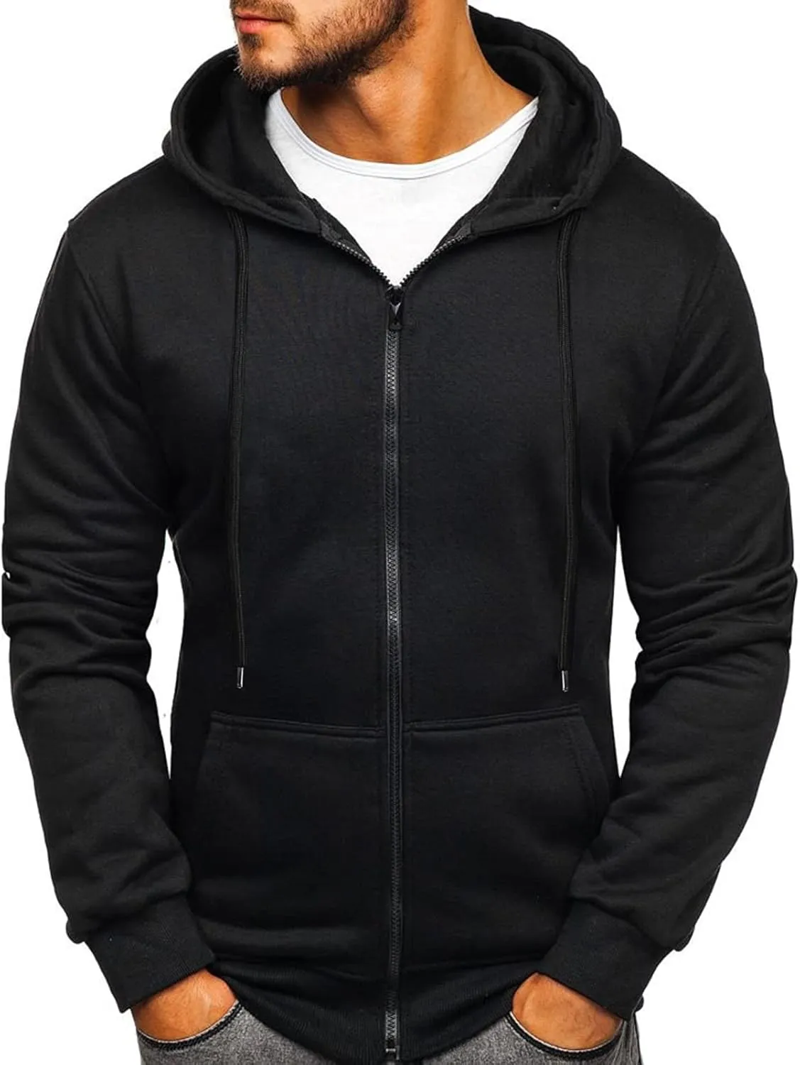 SUWBMHWE Long Hoodies for Men, Thick Fleece Custom Graphic Printed Hooded Shirt Sweat Men Luxury Hoodie Lives Matter Hoodie