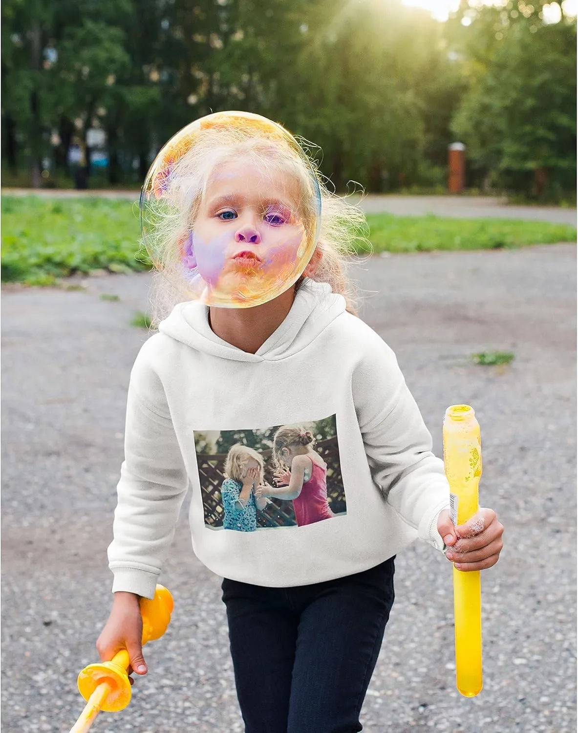 Tee Miracle Custom Youth Hoodie for Kids Boys Girls - Personalized Image Fleece Pullover Hooded - Customize Your Text Photo